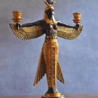 Creative home bar and cafe decor Resin crafts Ancient Egyptian antique candlestick nobility craft home decoration