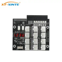 Mining Breakout Board 12 Port 6Pin Connector LED Display 12V Power Module for HP 500W 800W 1400W 1600W PSU for GPU Graphics Card