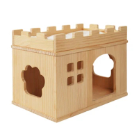 Drop shipping Wooden Cat Bed Storage Solid Wood Pet House Pet Cat Wooden Bunk Bed