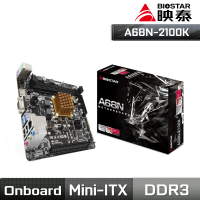 【BIOSTAR 映泰】A68N-2100K 主機板(CPU Onboard)