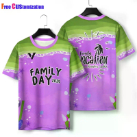 2026 NEW DESIGN Family Vacation Jersey Baju Lelaki Sublimation Adult And Family Day Jersey Atasan Le