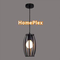 HomePlex industrial hanging light Black pendant Ceiling Light / Lampu Gantung