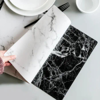 New Fashion European and American Style Marble Pattern Insulation Mat Living Room Dining Table Mat Non-slip Waterproof Coaster