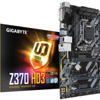 NEW Gigabyte GA-Z370 HD3 Z370 HD3 Motherboard LGA1151 DDR4 Z370 Support i3 8100 i5 8500 I7 8700K