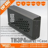 TH3P4GaN V2 Laptop Thunderbolt3/4 USB4 External Graphics Card GPU Dock Case Notebook TB3/4 USB4 Video Cards Docking 330W Dual 8P