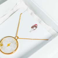 Miracle of white christmas kalung wanita premium Female Anniversary Birthday
