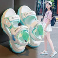 [No.97] (Dép Quảng Châu) Dép Sandal Bé Gái Mềm Nhẹ, Thoáng Khí, Dép Quai Hậu Bé Gái Đi Học Sz 26 đế