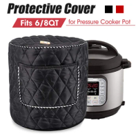New 6qt / 8qt polyester fiber instant pot lid electric pressure cooker dust cover small kitchenware accessories red / black