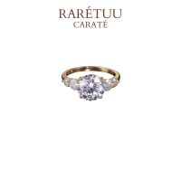 RARÉTUU CARATÉ  – 6.0CT Round Brilliant  Moissanite Ring