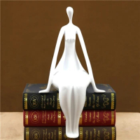 Abstract Female Body Art Sculpture Resin Figure Pose Statuette Household Character Portrait Decor Book Shelving Ornament Craft