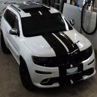 For Sticker Decal Stripe kit for Grand Cherokee Mirror Cover Fender Hood Lift Car Styling Roof Truck
