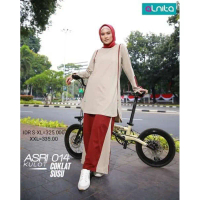 NEW Setelan Olahraga Alnita Asri 014 Asri 14 Kulot Katun Combed 20's Premium