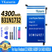 4300mAh YKaiserin Battery B31N1732 For Asus Vivobook S2 S4300U S4300F S14 S430 X430UA X430UF Mars15 Mars 15 VX60G Batteries