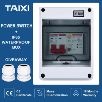RCD Waterproof Electrical Distribution Box IP65 With AC Circuit Breaker RCBO RCCB Leakage Protection Power Switch