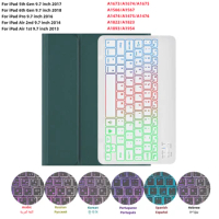 For iPad 6th Generation Case RGB Keyboard Mouse Rainbow Backlight Magic Keyboard Funda for iPad 5th 9.7" Pro Air 9.7 inches