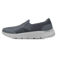 Skechers/斯凱奇GO WALK 5 男士綁帶健步鞋透氣波鞋輕便休閒鞋-灰色 42.5