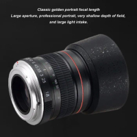 85Mm F1.8 Camera Lens For Canon F1.8 Large Aperture Fixed Focus Portrait Macro Pure Manual Focus SLR Camera Lens