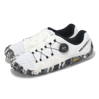【MERRELL】戶外鞋 Vapor Glove 6 BOA 男鞋 白 黑 旋鈕 黃金大底 赤足訓練鞋 溯溪鞋(ML068451)