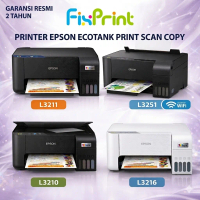 NEW PRODUK Printer Epson EcoTank L3210 L3211 L3216 L121 / L3251 WiFi Print Scan Copy - Pengganti L31
