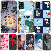 เคสโทรศัพท์, สำหรับ LG K52 2020 และ K62, ฝาหลัง, วัสดุซิลิโคนนิ่ม, สีดำ, การออกแบบศิลปะที่ได้รับแรงบ