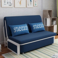 1.5m Storage Foldable Sofa Bed Living Room Double Small Apartment Multifunctional Single Sofa 1.2 Push-pull Dual-use