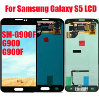 For Samsung S5 LCD AMOLED LCD touch screen, LCD touch screen installation, with stickers For Samsung Galaxy s5, g900f, g900h