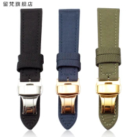 Nylon Watch strap 18MM 19MM 20MM 21mm 22mm 23mm 24mm For Seiko TAG Tissot man's women's Blue green Canvas watch band bracelet