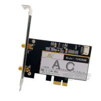 7265ac PCI-E Desktop Dual Band 2.4/5G Wireless Card 867M Bluetooth 4.0