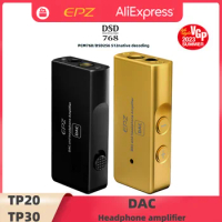 EPZ TP20 TP30 Portable MQA USB DAC Audio Headphone IEM Amplifier / Dongle Type C Lightning ES9038Q2M DSD256 DSD512 Decoder
