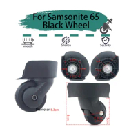 For Samsonite 65 Black Universal Wheel Replacement Suitcase Rotating Smooth Silent Shock Absorbing Wheels Travel Accessories