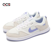 Nike 滑板鞋 Wmns SB Alleyoop 女鞋 白 灰 藍紫 麂皮 休閒鞋 運動鞋 CQ0369-102