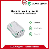 Black Shark Lucifer T11 TWS Metalik Desain Ninja Suara Imersif & jernih Peredam Bising (ENC) Baterai