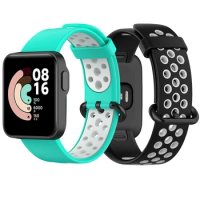 For Xiaomi Mi Double Color Sport Silicone Strap Watch Lite Redmi Watch Band Smartwatch Watchband Replacement Bracelet Straps