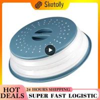 Foldable Microwave Oven Lid With Hook Microwave Lid Food Splash Protection Lid Microwave Lid With Filter Steam Drain