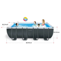 INTEX 26356 5.49m x 2.74m x 1.32m HOT SALE OUTDOOR PVC ABOVE GROUND FRAME POOL ACCESSORIES FOR ADULT