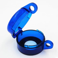 10pcs 22mm Blue scatoline plastic push button switch box protector guard cover safety cover