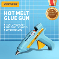 LODESTAR Hot Melt Glue Gun with 10mm Glue Sticks Mini Industrial Guns Heat Temperature Thermo Electric Repair Tool