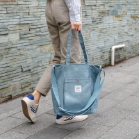 手提包帆布側背包-大容量簡約純色學院風女包包6色73xb4【獨家進口】【米蘭精品】