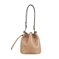 FURLA SFERA牛皮肩背斜背水桶包(沙漠棕/迷你)