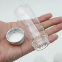 12 Pieces 37*120mm 100ml Small Glass Bottle vial Test Tube Empty Jar Container Diy Glass Spice storage bottles &amp; jars Containers