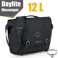 【OSPREY】Daylite Messenger 12L 日用通勤上課側背包.單肩斜背包.郵差包_黑
