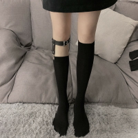 腿帶 綁帶 性感長筒襪女日系jk小腿襪性感腿環夾襪短筒cos