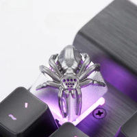 ECHOME Spider Keycap Custom Gold Metal Point Artisan Keycap Cicada Aluminum Key Caps for Mechanical Keyboard Gaming Accessories