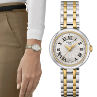 【TISSOT 天梭 官方授權】Bellissima 浪漫邂逅羅馬時尚腕錶 女錶 手錶 母親節 禮物(T1260102201300)