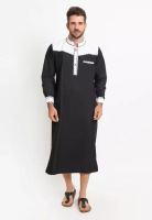 ZAYIDAN Zayidan Gamis Jubah Muslim Pria Firdaus - Hitam