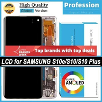 Super AMOLED Display for Samsung S10e S10 S10 Plus S10+ Full LCD Touch Screen Digitizer Replacement Parts Tested High Quality