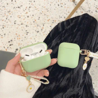 For AirPods Pro 2nd Case Protective Shell Soft Silicone For Apple AirPods 2/1 3 Headset Case Lovely Flower Lanyard Cover