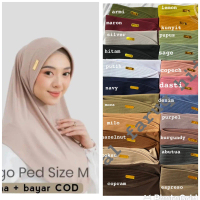 (Paket 7 pcs ) hijab bergo hamidah sport akrilik  m gold BY ALYA HIJAB nutup dada jersey premium Emb