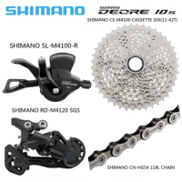 SHIMANO DEORE 10 speed Groupset include M4100 Shifter M4120/M5120 Rear Derailleur Cassette42/46 CN-HG54 Chain Bike Parts