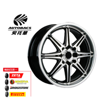 CA04黑底車亮面 鋁圈 15吋/4孔100/6.5J/ET40 - 輪胎195/60/15 四輪四圈組合/輪胎四選一